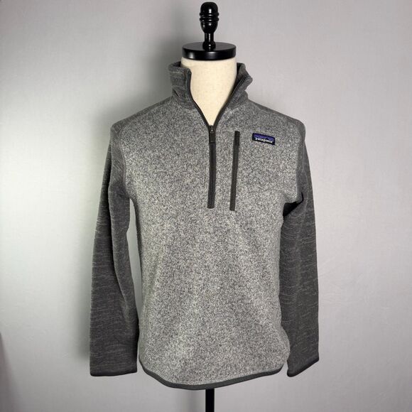 Patagonia Men's Quarter Zip Better Sweater Pullover Sz XS Chest Zip Pocket 2/$50 - Picture 2 of 11